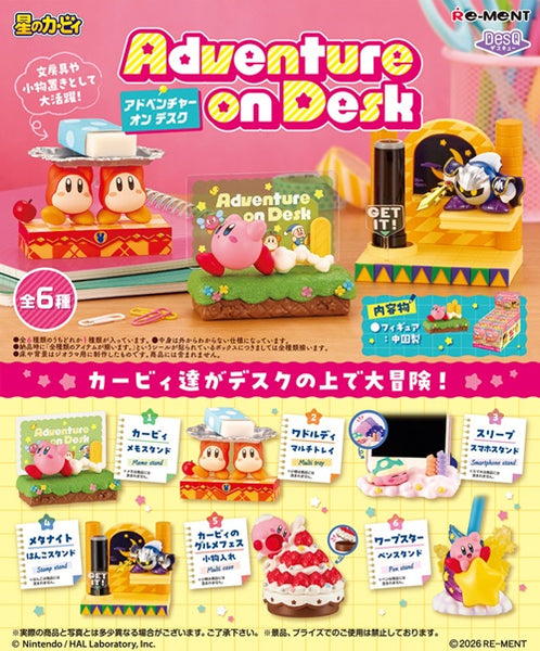 Re-ment Kirby Adventure on Desk (Set of 6)