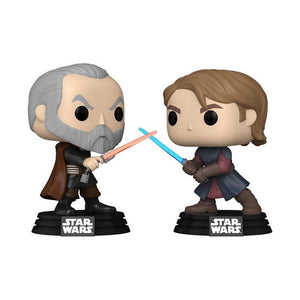 Funko Pop Vinyl: Star Wars Clone Wars - Dooku vs Anakin (2 Pack) (International Exclusive)