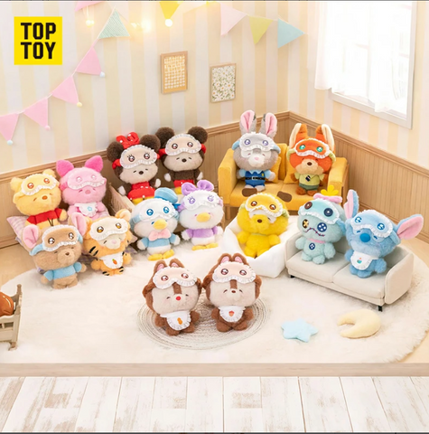Top Toy: Disney - Squinting Eyes Pajamas Fluffy Figure Series Blind Box