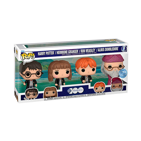 Funko Pop! Harry Potter -  Harry, Hermione, Ron & Dumbledore (4 Pack) (International Exclusive)