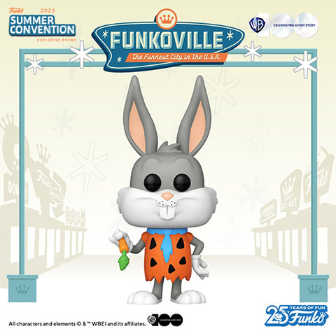 Funko Pop! Animation: WB 100 Years #1259 - Bugs Bunny (as Flintstone) (Summer Convention 2023 International Exclusive)