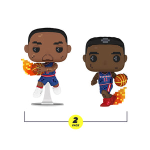 Funko Pop! NBA Jam - Detroit Pistons - Dennis Rodman & Isiah Thomas (8-Bit) (2 Pack)