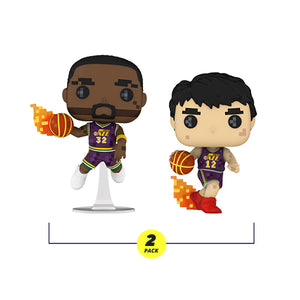 Funko Pop! NBA Jam - Utah Jazz - Karl Malone & John Stockton (8-Bit) (2 Pack)