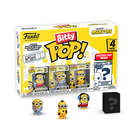 Funko Bitty Pop – Minions - Roller Skating Stuart (4 Pack)