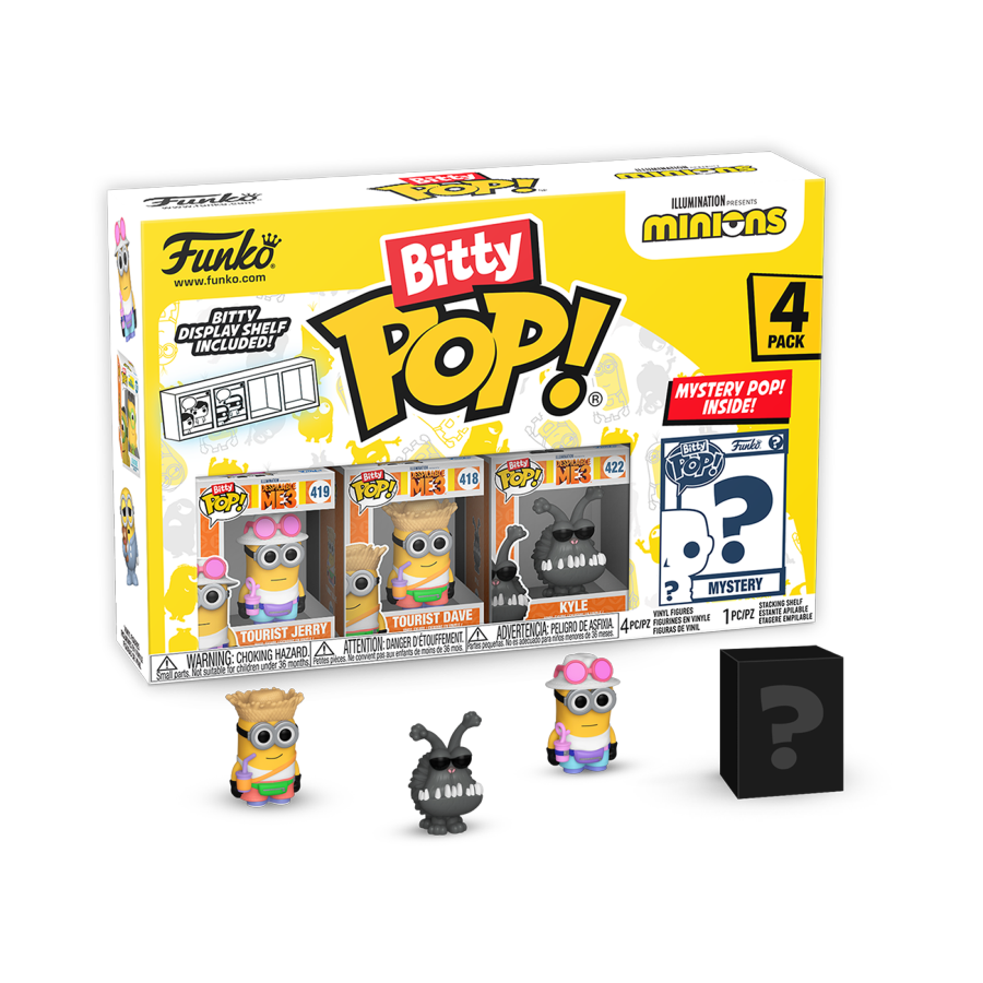 Funko Bitty Pop – Minions - Tourist Jerry (4 Pack)