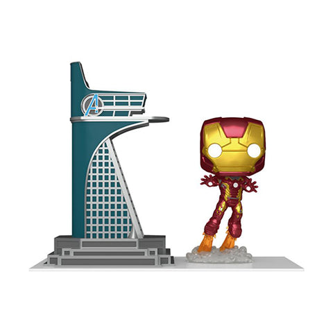 Funko Pop! Town: Avengers #35 - Avengers Tower (w/Iron Man) (Glow) (International Exclusive)
