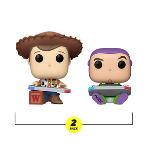 Funko Pop! Disney: Toy Story - Woody & Buzz Lightyear (2 Pack) (C2E2 Convention) (International Exclusive)