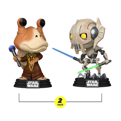 Funko Pop! Star Wars: Clone Wars Duels - Jar Jar vs Grievous (2 Pack) (International Exclusive)