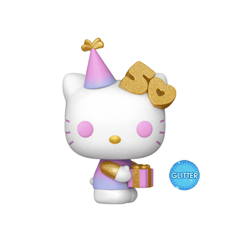 Funko Pop! Sanrio - Hello Kitty 50th #77 - Hello Kitty (w/Present) (Gold) (Glitter) (International Exclusive)