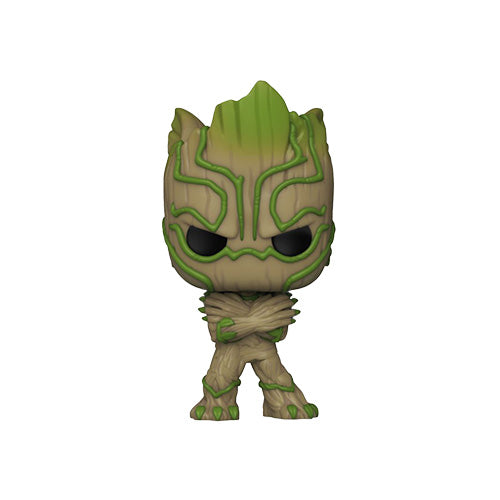 Funko Pop! Marvel - We Are Groot #1398 - Groot (As Black Panther) (Marvel 85th Anniversary) (International Exclusive)