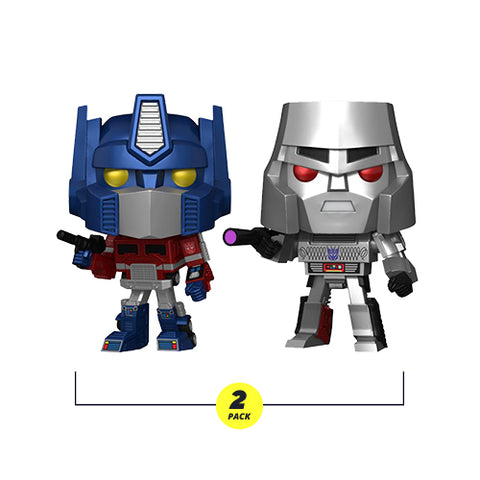 Funko Pop! Retro Toys - Transformers G1 - Optimus Prime & Megatron (2 Pack) (Metallic) (International Exclusive)