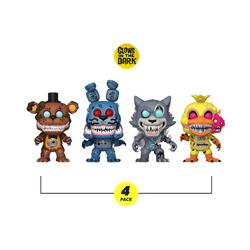 Funko Pop! Games -  Five Nights At Freddy's - Twisted Ones (4 Pack) (Glow) (International Exclusive)