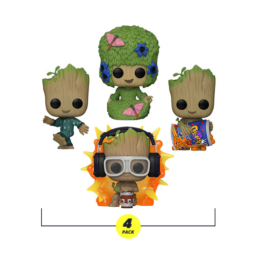 Funko Pop! Marvel: I Am Groot (4 Pack) (International Exclusive)