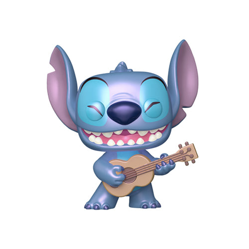 Funko Pop! Disney: Lilo & Stitch #1044 - Stitch (w/Ukelele) (Pearlescent) (International Exclusive)