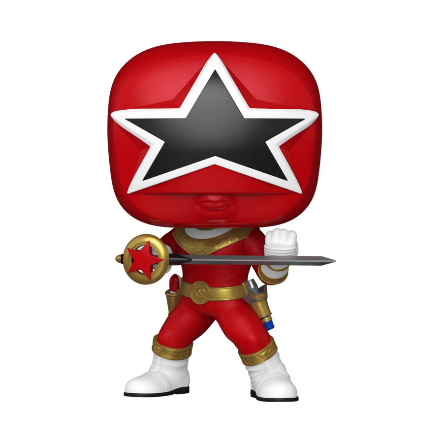 Funko POP! Schlüsselanhänger Power Rangers Movie: Red Ranger – Ca. 5 Cm, Sammlerfigur