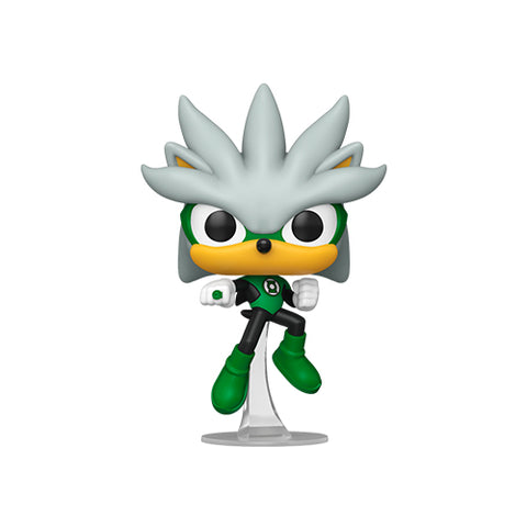 Funko Pop! Heroes: Justice League X Sonic the Hedgehog #592 - Silver (as Green Lantern) (International Exclusive)
