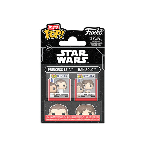 Funko Bitty Pop: Star Wars : Empire Strikes Back - Leia & Han Solo (2 Pack)