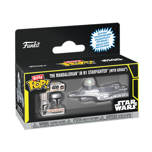 Funko Bitty Pop! Ride: Star Wars - The Mandalorian in N1 Starfighter™ (with Grogu™)
