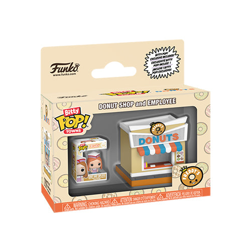 Funko Bitty Town: Bitty City - Donut Shop & Employee - Simply Toys