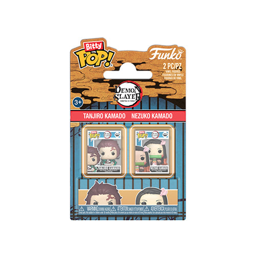 Funko Bitty Pop: Demon Slayer - Tanjiro Kamado & Nezuko Kamado (2 Pack)