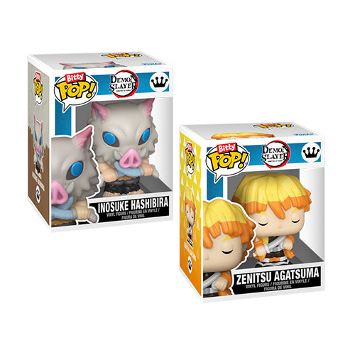 Funko Bitty Pop: Demon Slayer - Inosuke Hashibira & Zenitsu Agatsuma (2 Pack)