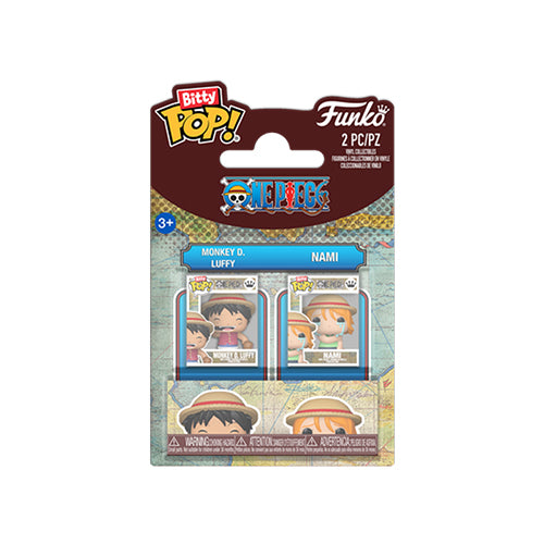 Funko Bitty Pop: One Piece - Monkey D. Luffy & Nami (2 Pack)