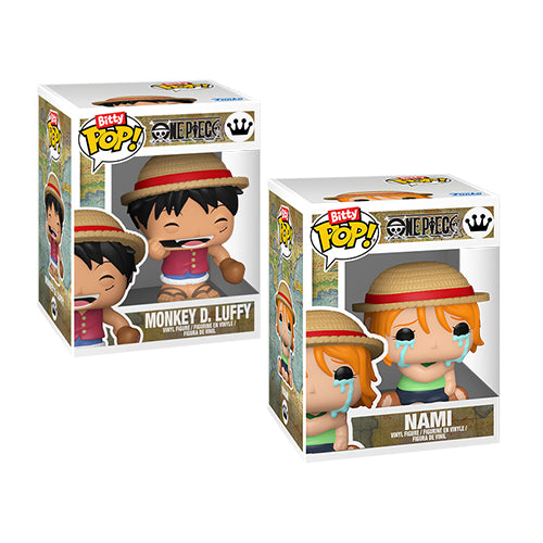 Funko Bitty Pop: One Piece - Monkey D. Luffy & Nami (2 Pack)