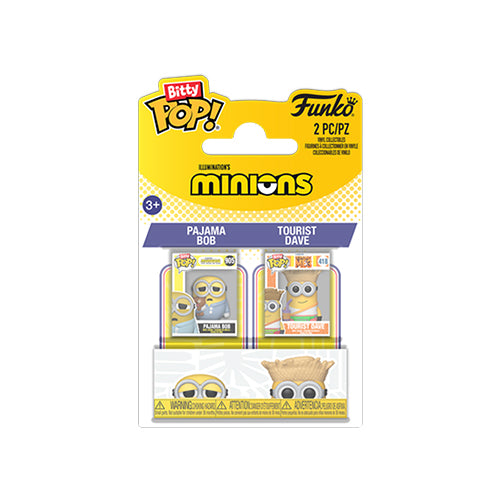 Funko Bitty Pop: Minions - Pajama Bob & Tourist Dave (2 Pack) - Simply Toys