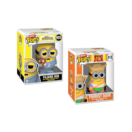 Funko Bitty Pop: Minions - Pajama Bob & Tourist Dave (2 Pack) - Simply Toys