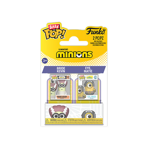 Funko Bitty Pop: Minions - Bride Kevin & Tourist Dave (2 Pack) - Simply Toys