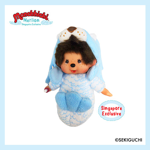 Monchhichi x Merlion Plush S - Girl (Blue)