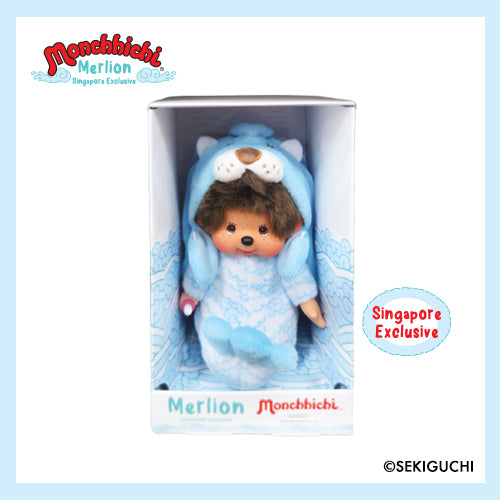 Monchhichi x Merlion Plush S - Girl (Blue)