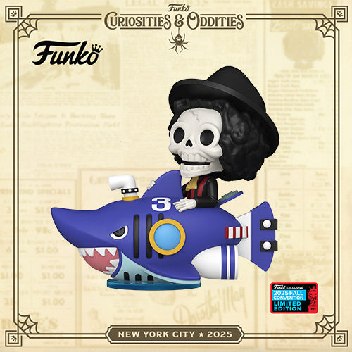 Funko Pop! Ride Deluxe: One Piece #141 - Brook (w/Shark Submerge) (Fall Convention 2025) (International Exclusive)