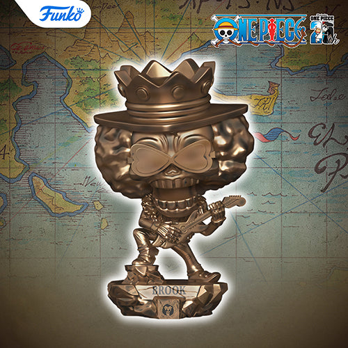 [PRE-ORDER] Funko Pop! Plus : One Piece #2215 - Brook Statue (Bronze Finish) (25th Anniversary) (International Exclusive)