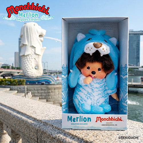 Monchhichi x Merlion Plush S - Girl (Blue)