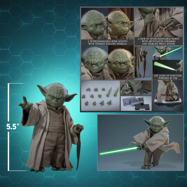[PRE-ORDER DEPOSIT] Hot Toys - MMS878 Star Wars RoTS Yoda Sixth Scale Figure - Simply Toys