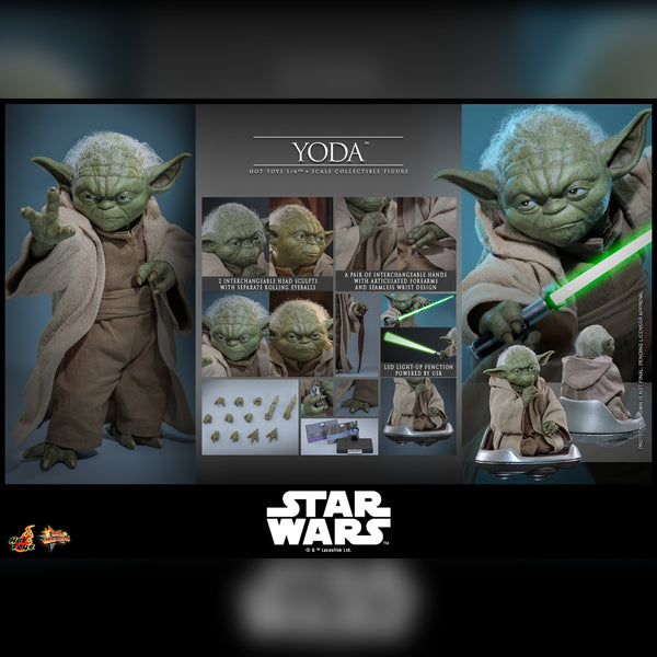 [PRE-ORDER DEPOSIT] Hot Toys - MMS878 Star Wars RoTS Yoda Sixth Scale Figure - Simply Toys