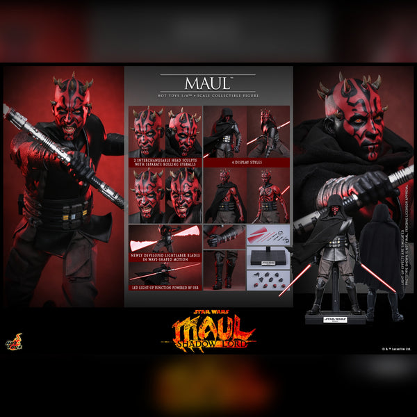 [PRE-ORDER DEPOSIT] Hot Toys - TMS187 Star Wars Maul - Shadow Lord - Maul Scale Figure - Simply Toys