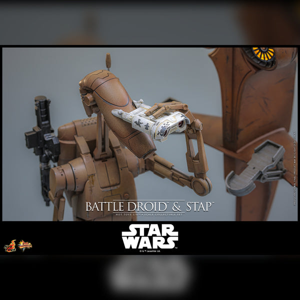 [PRE-ORDER DEPOSIT] Hot Toys - MMS887 Star Wars TPM - Battle Droid and STAP Sixth Scale Figure Set