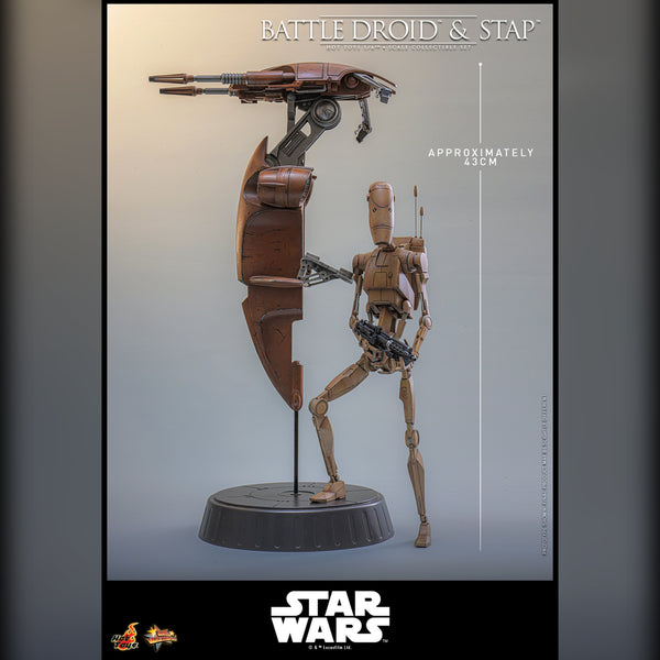 [PRE-ORDER DEPOSIT] Hot Toys - MMS887 Star Wars TPM - Battle Droid and STAP Sixth Scale Figure Set