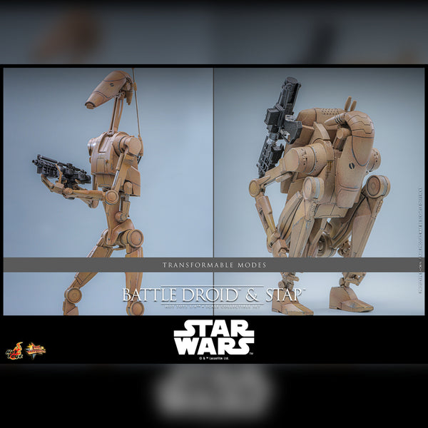 [PRE-ORDER DEPOSIT] Hot Toys - MMS887 Star Wars TPM - Battle Droid and STAP Sixth Scale Figure Set