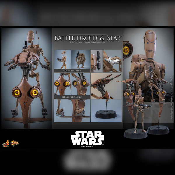 [PRE-ORDER DEPOSIT] Hot Toys - MMS887 Star Wars TPM - Battle Droid and STAP Sixth Scale Figure Set