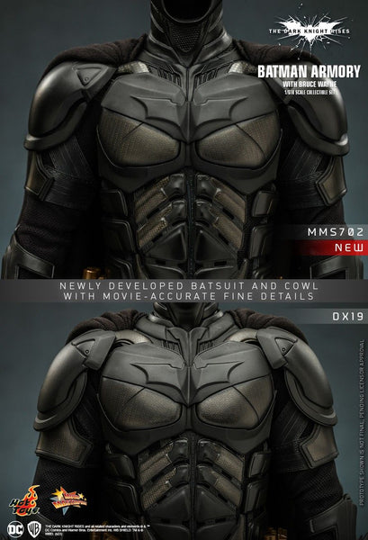 [PRE-ORDER] Hot Toys - MMS702 DC Comics 1/6th Scale Collectible Set - The Dark Knight Rises: Batman Armory with Bruce Wayne