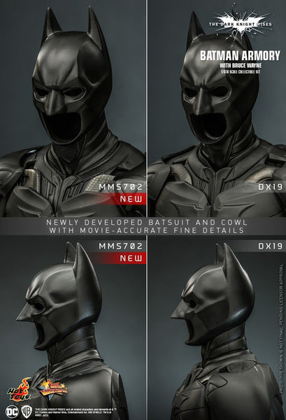 [PRE-ORDER] Hot Toys - MMS702 DC Comics 1/6th Scale Collectible Set - The Dark Knight Rises: Batman Armory with Bruce Wayne