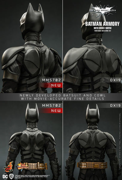 [PRE-ORDER] Hot Toys - MMS702 DC Comics 1/6th Scale Collectible Set - The Dark Knight Rises: Batman Armory with Bruce Wayne