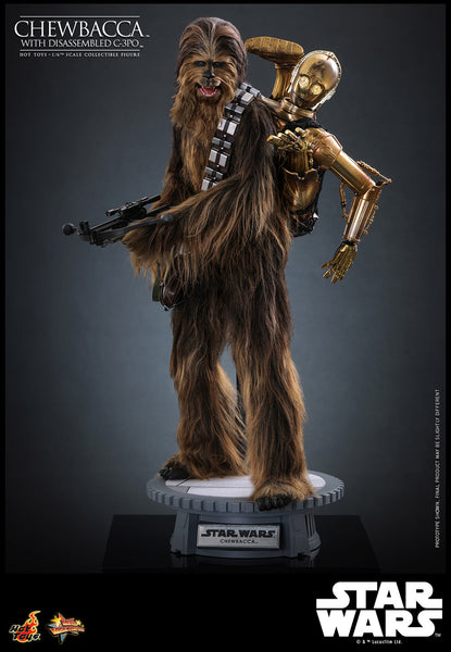 [PRE-ORDER] Hot Toys - MMS766 Star Wars 1/6th Scale Collectible Figure - Chewbacca with Disassembled C-3PO