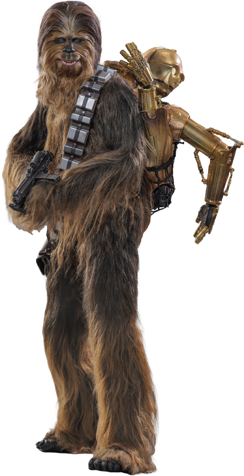 [PRE-ORDER] Hot Toys - MMS766 Star Wars 1/6th Scale Collectible Figure - Chewbacca with Disassembled C-3PO