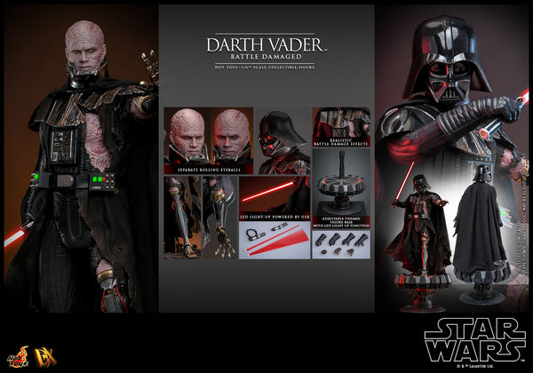 [PRE-ORDER] Hot Toys - DX44 Star Wars 1/6th Scale Collectible Figure - Darth Vader (Battle Damaged)