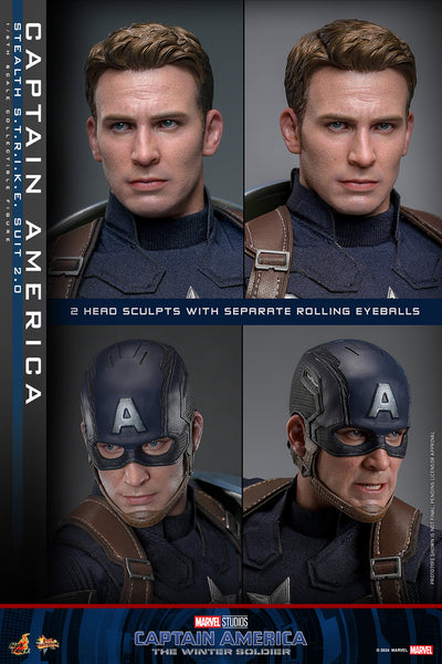 Hot Toys - MMS783 CA:TWS 1/6th Scale Collectible Figure - Captain America (Stealh STRIKE) 2.0