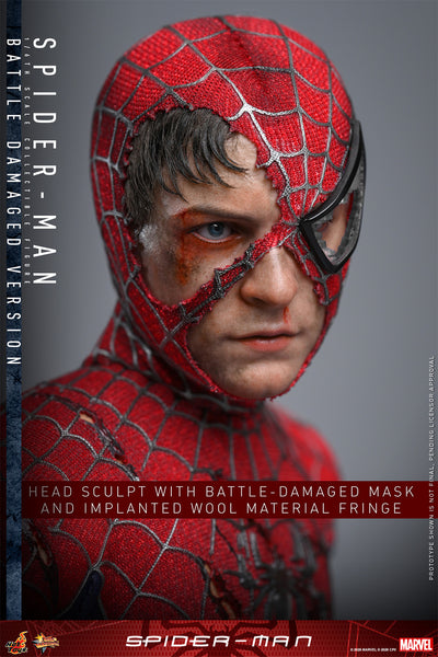 [PRE-ORDER DEPOSIT] Hot Toys - MMS859 Spider-Man - Spider-Man (Battle Damaged Version) Sixth Scale Figure